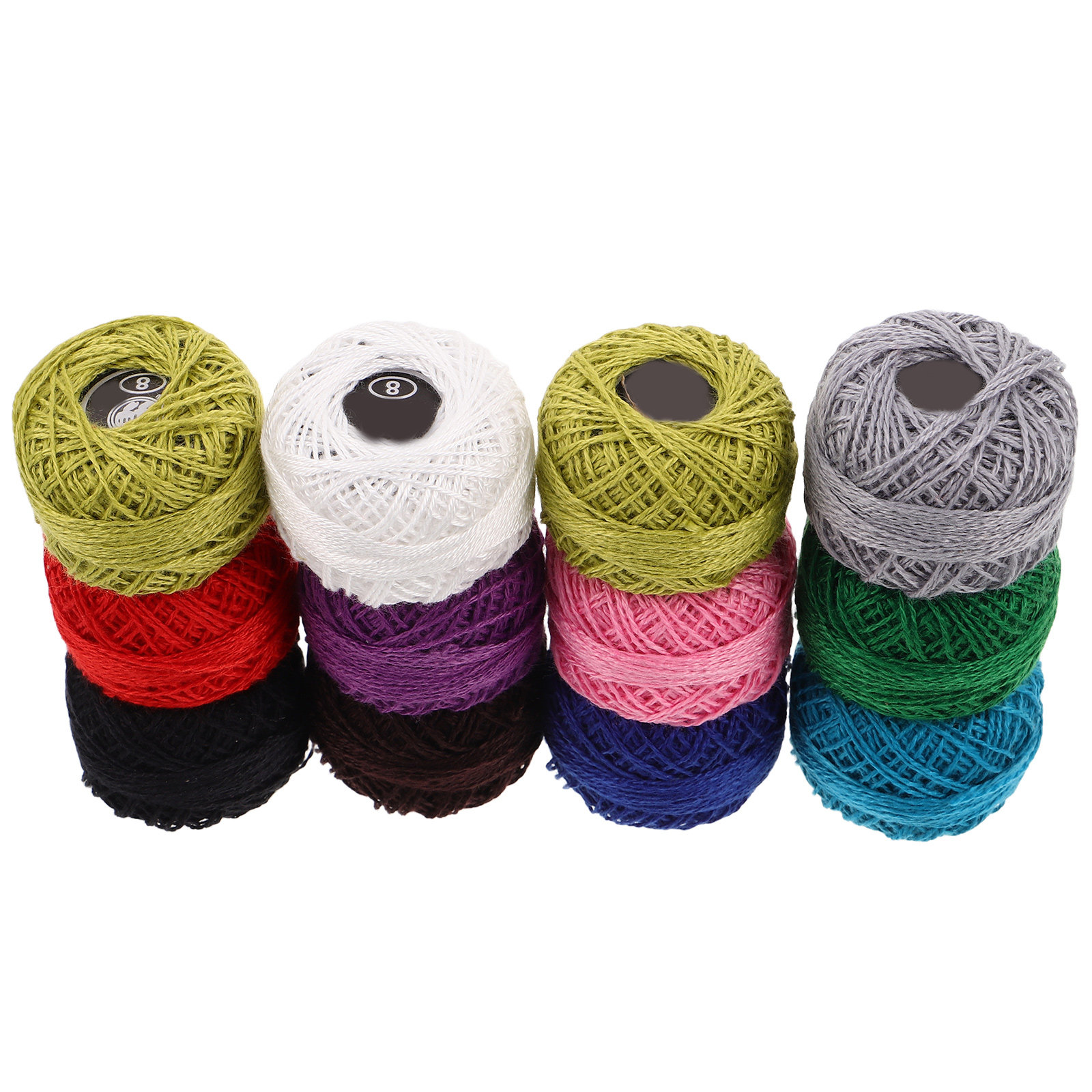 Embroidery Craft - 12-teiliges Stickgarn-Set aus Baumwolle für Kreuzstich,
