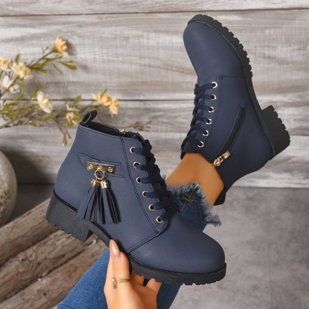 Tassel Fringe Trim - 2026 Modische Damenstiefel mit Quastenverzierung und
