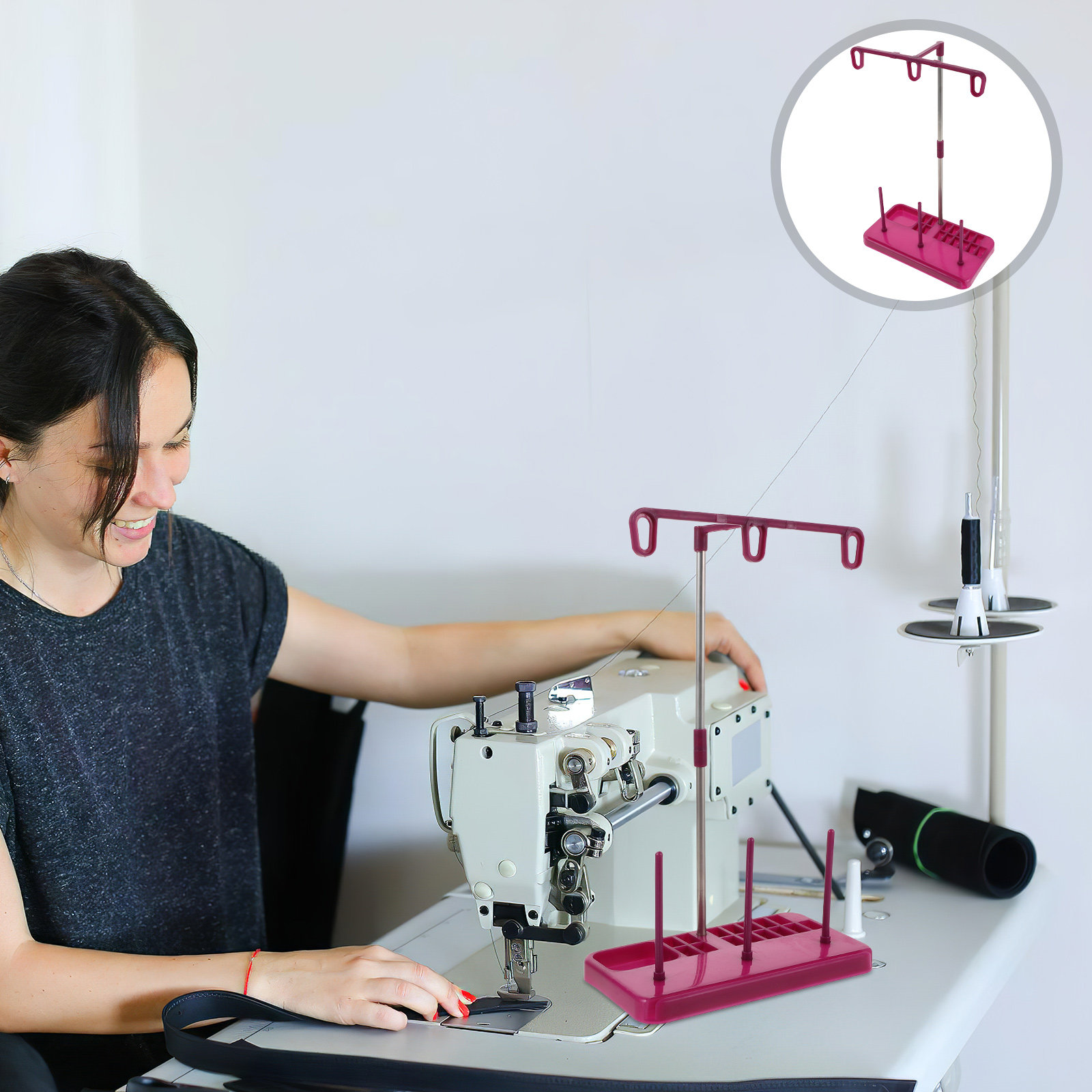 3-Spulen-Nähmaschinenfadenstän – Embroidery Craft Bewertung und Preis