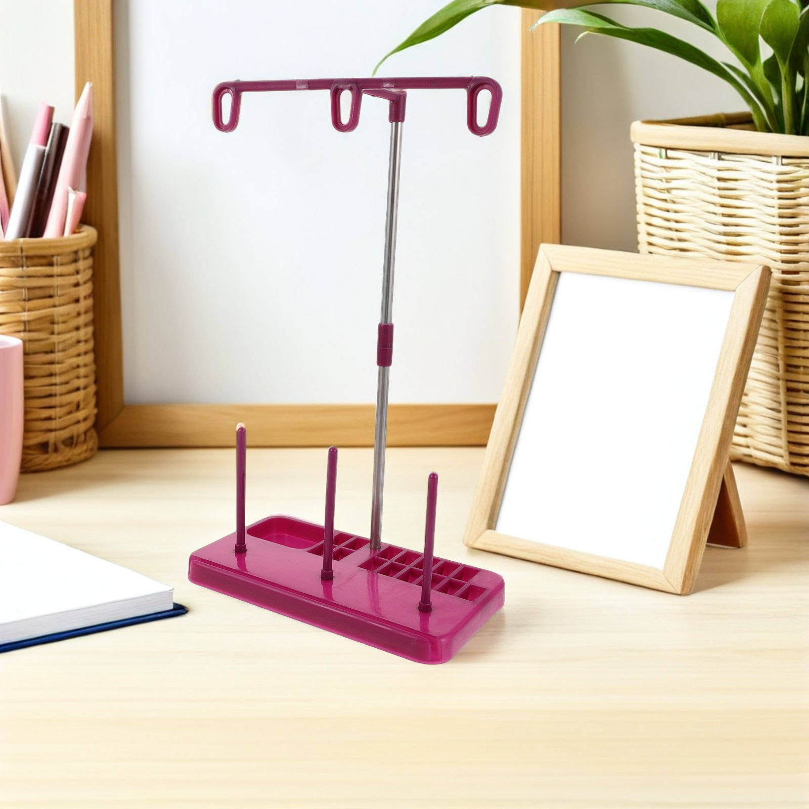 3-Spulen-Nähmaschinenfadenstän – Embroidery Craft Bewertung und Preis