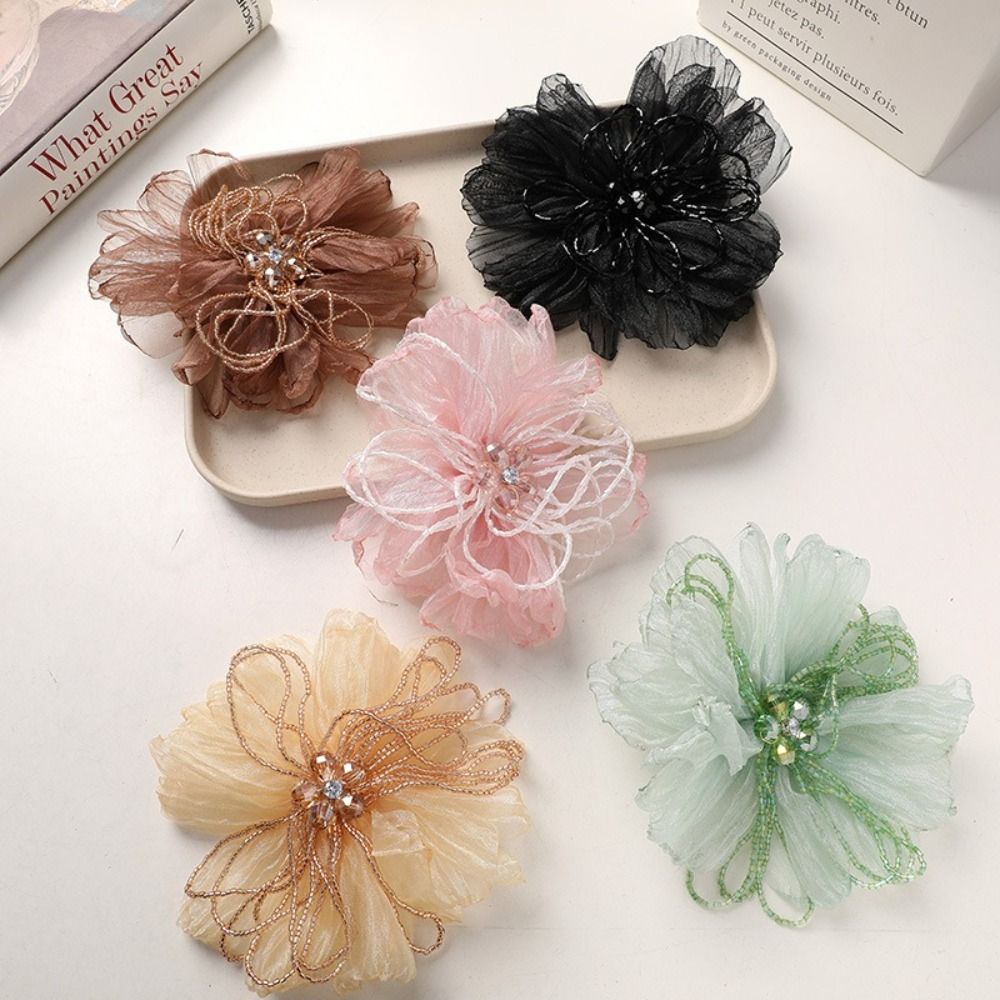 Organza-Stoffblumen-Applikatio – Crystal Mesh Fabric Bewertung und Preis